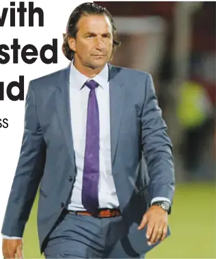  ??  ?? SQUAD SELECTION: The camp will be Juan Antonio Pizzi’s first chance to get to know his players. (AP)