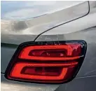  ??  ??  Rear lights appear slightly smaller than those fitted to the previous Flying Spur and now house a stylish ‘B’ motif.