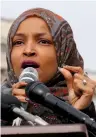  ?? (Reuters) ?? ILHAN OMAR