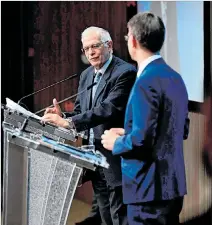  ?? JOHN THYS / EFE ?? Bruselas. Josep Borrell, jefe de la diplomacia europea, tras la reunión.