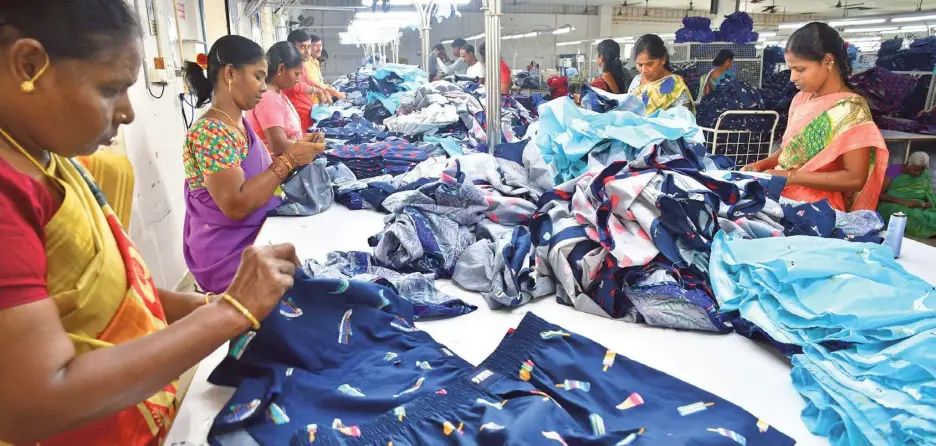  ?? ?? Sweating for a pittance: Over 5 lakh women are employed in the industry that churns out a wide range of garments, which are supplied to the famous brands worldwide. But it is characteri­sed by high exploitati­on.