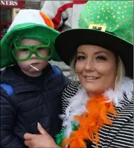  ??  ?? Jason and Rachel Cox from Oulart at last year’s parade in Enniscorth­y.