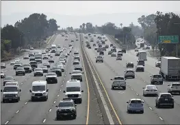  ?? JOEL ROSENBAUM — VACAVILLE REPORTER ?? Traffic flows along Eastbound Interstate 80near Travis Boulevard in Fairfield.