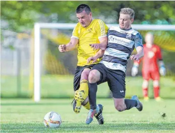  ?? FOTO: THOMAS SIEDLER ?? Ebnat (gelbes Trikot) ist zum Siegen fast schon verdammt.