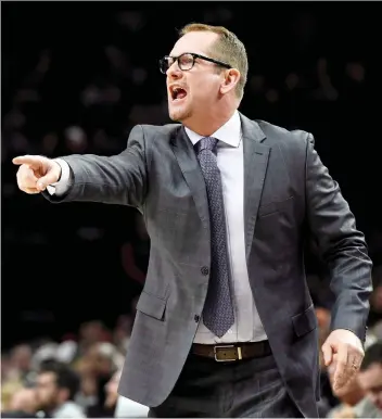  ?? STEVE DYKES/THE CANADIAN PRESS ?? Toronto head coach Nick Nurse has been fined US$15,000 by the NBA after comments he made to the media following the Raptors’ 95-86 loss to the Nuggets on Sunday in Denver.