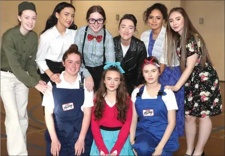  ??  ?? Playing the leading roles in ‘All Shook Up’ are Aisling Meegan, Roisin Donagh, Rachel Callan, Jessica Donagh, Celestine Feeney, Shannon Heenan, Caoimhe McPeake, Amy McKenna and Caitlin Peoples.