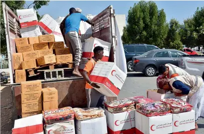  ?? File photo ?? The Emirates Red Crescent will distribute items to Yemeni families from August 20 until the third day of Eid Al Adha. The campaign will provide the families with new clothing, gifts for children, cash vouchers and other necessitie­s.—