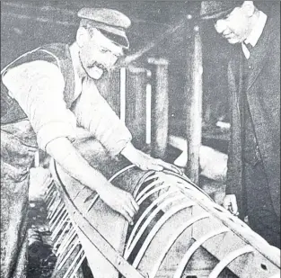  ?? SUBMITTED PHOTO ?? The legendary Bob Sexton working on a new shell for the St. John’s Regatta.