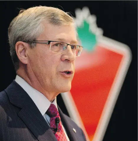  ?? LAURA PEDERSEN ?? Canadian Tire CEO Stephen Wetmore says the second quarter was much more “complex” than he anticipate­d. The Toronto-based company was dealing with its loyalty and credit card programs and purchase of sportswear maker Helly Hansen when bad weather in April cut into sales.