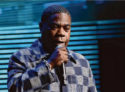  ?? Mike Coppola / Getty Images for Bob Woodruff Foundation ?? Tracy Morgan performs during the 17th annual Stand Up For Heroes Benefit presented by the Bob Woodruff Foundation and New York Comedy Festival at David Geffen Hall on Nov. 6 in New York City.
