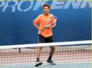  ?? ?? UPWARD TRAJECTORY : Rising star Denzel Seetso has enjoyed a successful junior tennis career