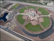  ??  ?? LEFT: THE $14.2 MILLION, SIX-FIELD Pacific Avenue Athletic Complex was built on 50 acres near the Yuma Palms shopping center, at the corner of Pacific Avenue and 8th Street, and opened Sept. 1. MIDDLE: Customers wait for the doors to open at the new...