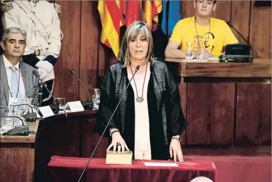  ?? PAU CORTINA / ACN ?? La candidata. L’alcaldessa Núria Marín és qui ara mateix té més números per ser la nova presidenta de la Diputació de Barcelona