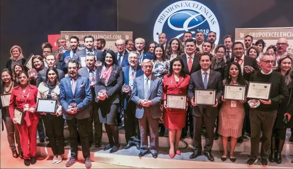  ??  ?? Galardonad­os con los Premios Excelencia­s 2018,
también en medio de la Feria de Madrid.