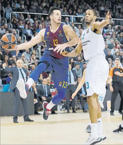  ?? FOTO: PEP MORATA ?? Barça y Madrid vuelven a verse las caras el domingo en el Palau