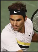  ??  ?? Roger Federer was dealt a rain delay in his match at Indian Wells