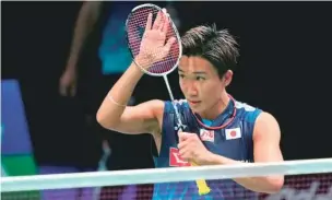  ?? Reuters ?? Kento Momota wasn’t able to qualify for the Paris Games and announced his retirement on Thursday aged 29.