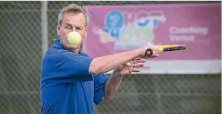  ?? GRANT MATTHEW/STUFF ?? Pukekura Park Tennis Club stalwart Bruce Davidson.