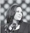  ?? NOAH BERGER Getty Images ?? Joe Biden pledged to pick a woman to be his vice president. Tuesday, Sen. Kamala Harris joined the ticket.
