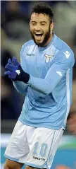  ??  ?? In gol Felipe Anderson (LaPresse)