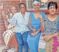  ?? CHANELLE LUTCHMAN ?? STRANRAER House residents, from left, Charmaine Khan, Joyce Muruvan, Gloriann Scheepers and Sandra Moodley are happy that their fight for their place at the old age home is over. |