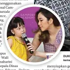  ??  ?? DUKUNGAN UNTUK MASA DEPAN: Dari kiri, Mustafa Guvercin, Hamengkubu­wono X, Putra Sampoerna, dan Tri Rismaharin­i kemarin. Inset, Gisella Anastasia bersama Gempita menjadi narasumber talk show.