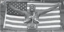  ?? KIRBY LEE/
USA TODAY SPORTS ?? Noah Lyles won the men’s 200 meters final at the World Athletics Championsh­ips in Budapest, Hungary, on Aug. 25, 2023.