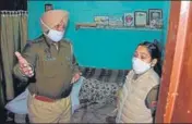  ?? HT PHOTO ?? Cops at the crime scene in Ludhiana on Friday.