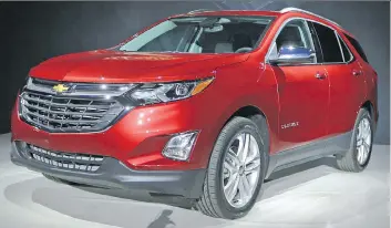  ?? GRAEME FLETCHER, DRIVING ?? The 2018 Chevrolet Equinox has more legroom than a Honda CR-V or Toyota RAV4.