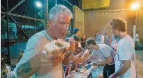  ??  ?? Anthony Bourdain in “Roadrunner: A Film About Anthony Bourdain.”