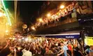  ?? Photograph: James Manning/PA ?? Manchester City fans celebrate their Champions League victory in central Istanbul.