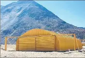  ??  ?? A barrel type shelter in Ladakh for troops of the Indian Army.