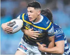  ?? Picture: AAP IMAGE ?? Parramatta’s Mitchell Moses looks for support.