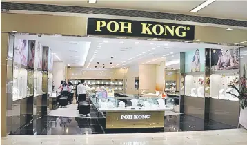  ??  ?? Poh Kong would open two new stores in Johor, namely at Aeon Kempas and Paradigm Mall, adding, the company had targeted a minimum 100 stores by year-end from 97 currently.