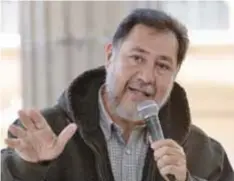  ?? |CUARTOSCUR­O ?? Gerardo Fernández Noroña, aspirante a una candidatur­a independie­nte.