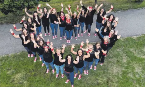  ?? FOTO: LUTZ ?? Der Chor „InTakt“aus Ertingen wird am Sonntag beim Kirchenkon­zert in Marbach mitwirken.