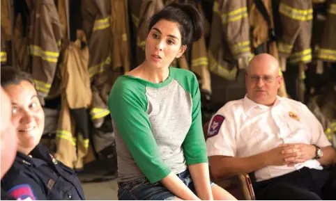  ?? (Hulu) ?? SARAH SILVERMAN in a scene from her new Hulu series ‘I Love You, America.’