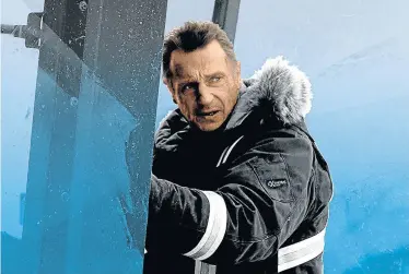  ??  ?? FROSTY RECEPTION: Liam Neeson growls his way through the mediocre, confused ‘Cold Pursuit’