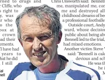  ??  ?? BEAST Serial abuser Bennell