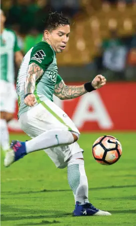  ?? FOTO RÓBINSON SÁENZ ?? Dayro Moreno acumula 10 goles con Nacional, 7 en Liga y 3 en Copa, se espera que esté fino esta noche.