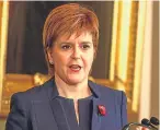  ??  ?? Nicola Sturgeon says we may have to consider modest tax rises but business leaders are worried.