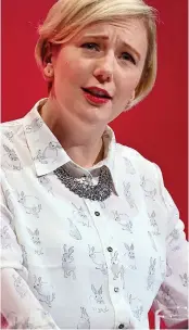  ??  ?? Demands: Labour MP Stella Creasy