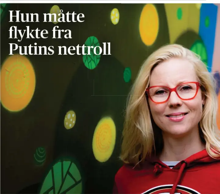  ?? Foto: Nelli Kivinen, forlaget Mangschou ?? ⮉ Jessikka Aro flyttet til utlandet for å unnslippe hets og forfølgels­e. Men på nettet fortsatte det.