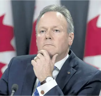  ??  ?? Bank of Canada governor Stephen Poloz, above, is expected to be muted in his language when the BoC releases its latest forecast on Wednesday.