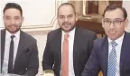  ??  ?? Eduardo Osorio, Leobardo Yépiz y Miguel Valencia.