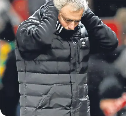 ??  ?? Jose Mourinho has come under fire for throwing his players under the bus last weekend