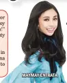  ??  ?? MAYMAY ENTRATA