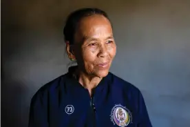  ??  ?? Ester, a nurse and member of Women Pat Jasan, a group that has been fighting the drug problems in their local area since 2012. Photograph: Hkun Lat