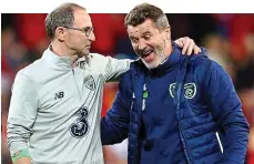  ??  ?? Double act: O’Neill with assistant Roy Keane (right)