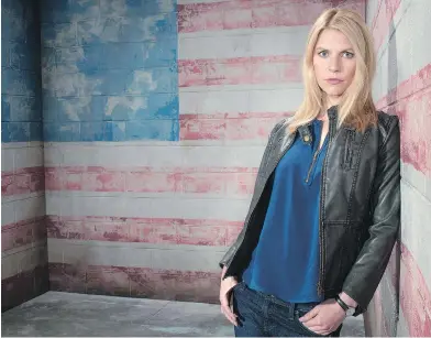  ??  ?? Claire Danes as Carrie Mathison in Homeland. The sixth season will see the character tackling life in Brooklyn, N.Y.